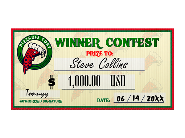 Custom Outdoor Yard Signs Multiple Sizes Giant Checks Sign