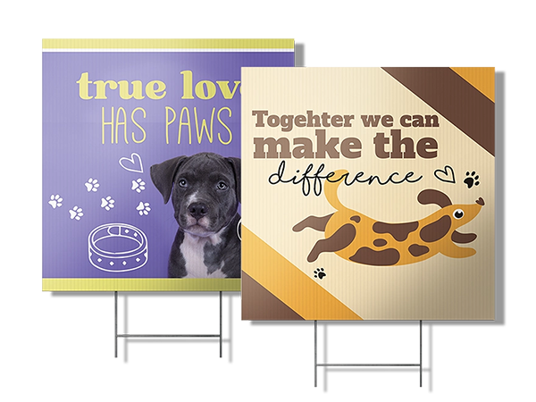 Custom Outdoor Yard Signs Multiple Sizes Pets Sign
