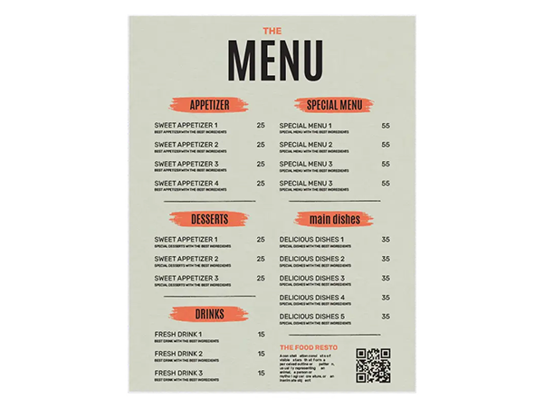 Custom Outdoor Yard Signs Multiple Sizes Restaurant Menus Sign