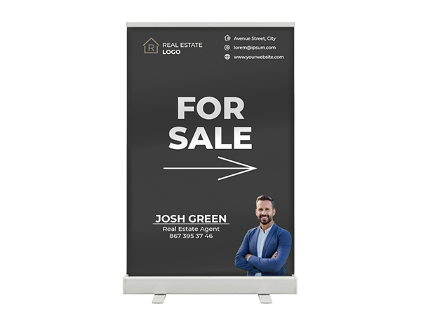 Custom Outdoor Yard Signs Multiple Sizes Retractable Banners Sign