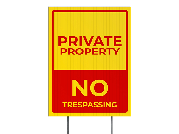 Custom Outdoor Yard Signs Multiple Sizes Safety Sign