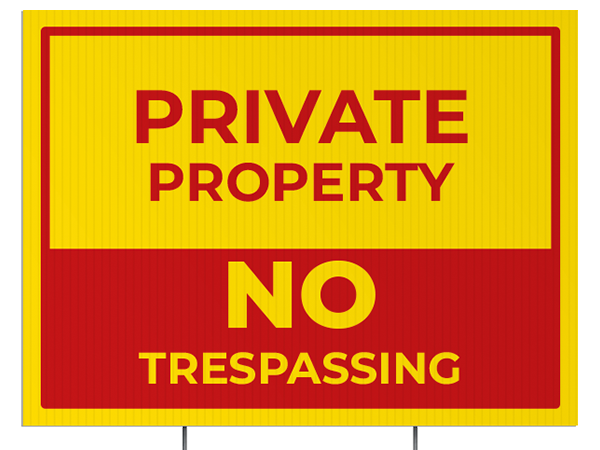 Custom Outdoor Yard Signs Multiple Sizes Safety Sign