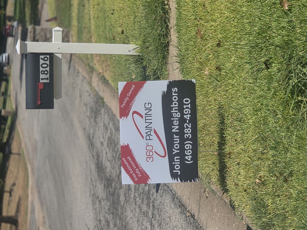 customer photos of yard sign plus