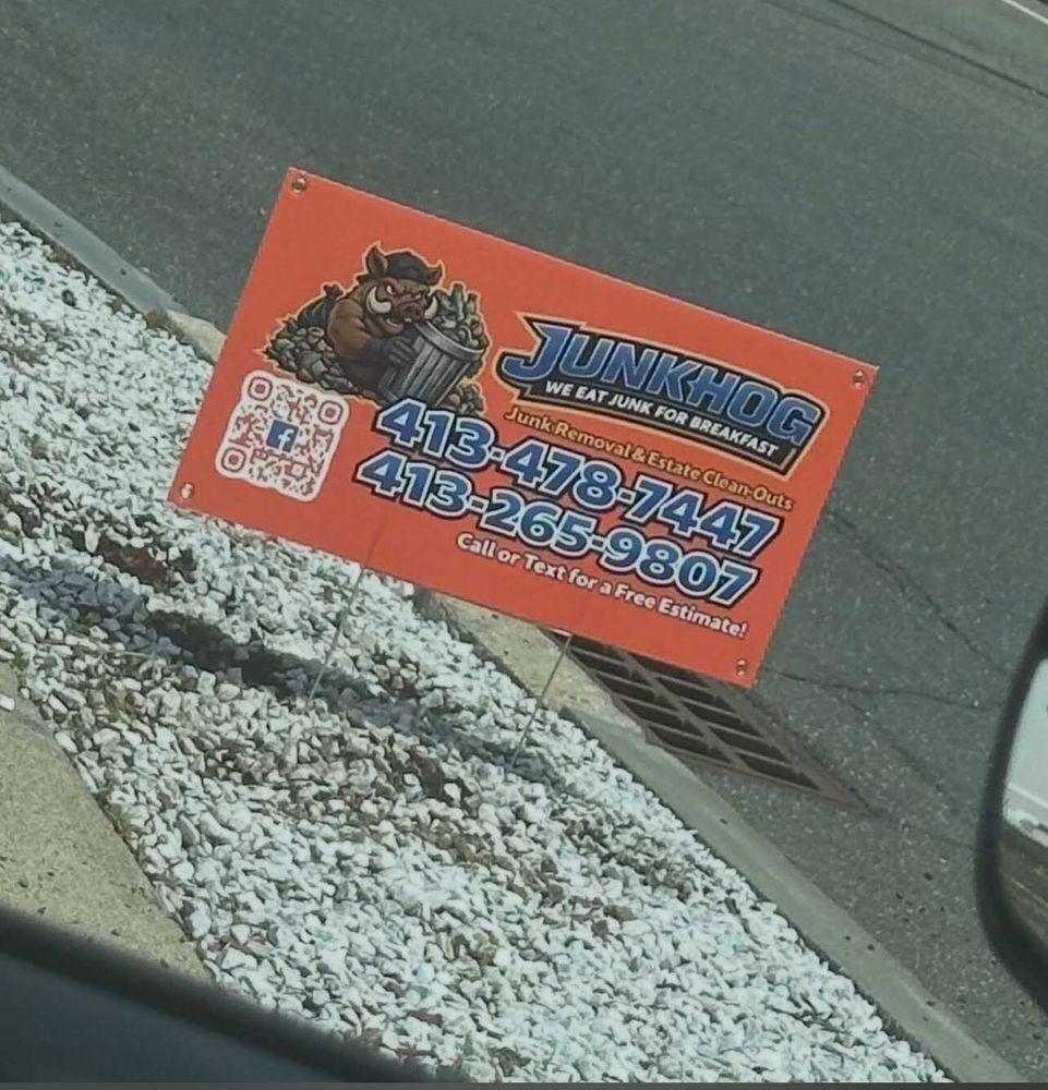 customer photos of yard sign plus