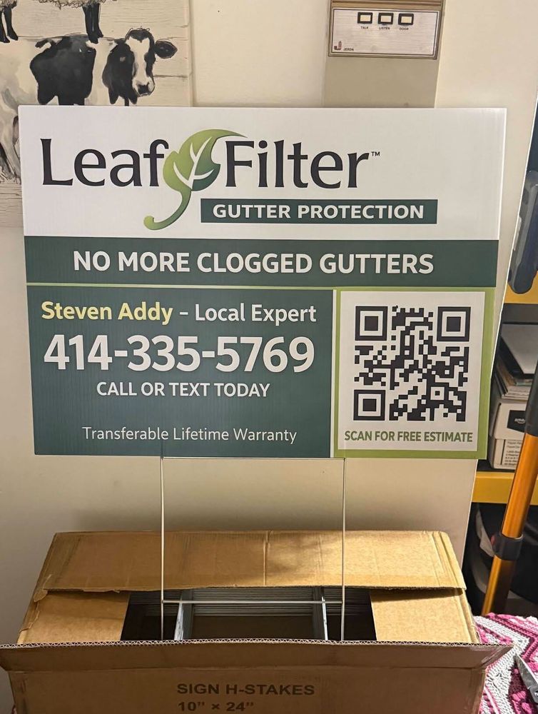 customer photos of yard sign plus