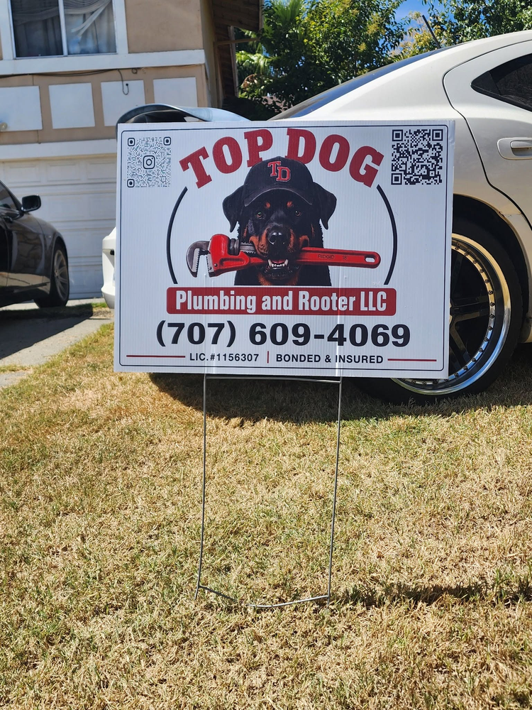 customer photos of yard sign plus