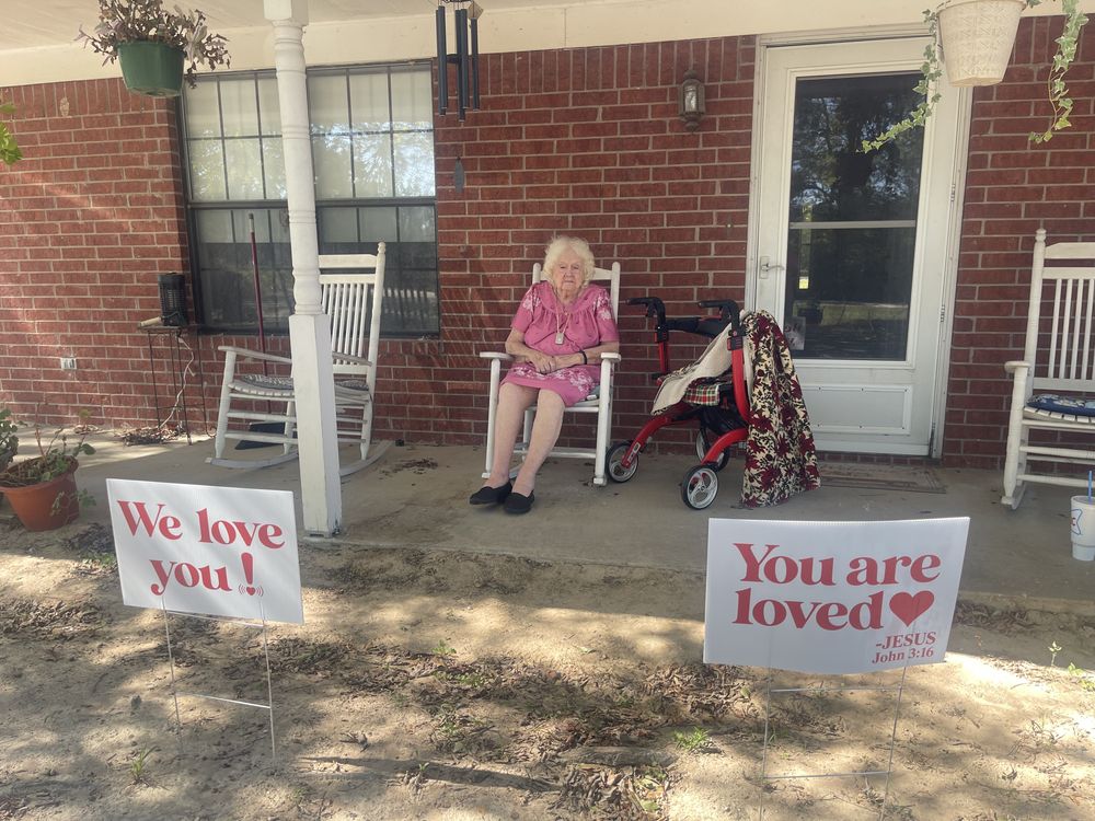 customer photos of yard sign plus