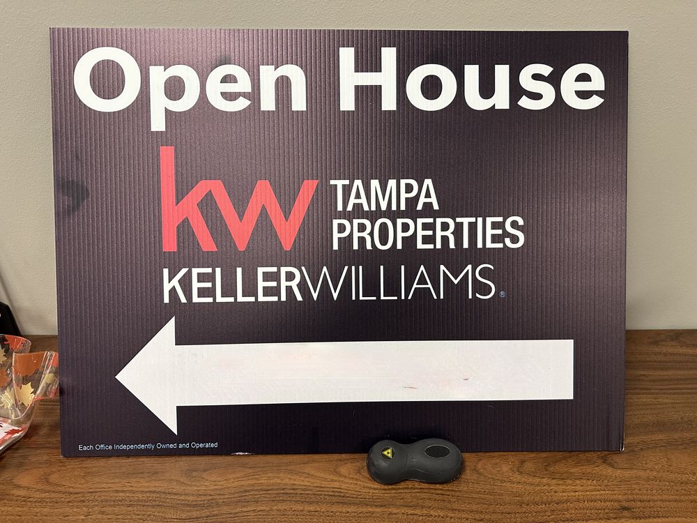 customer photos of yard sign plus