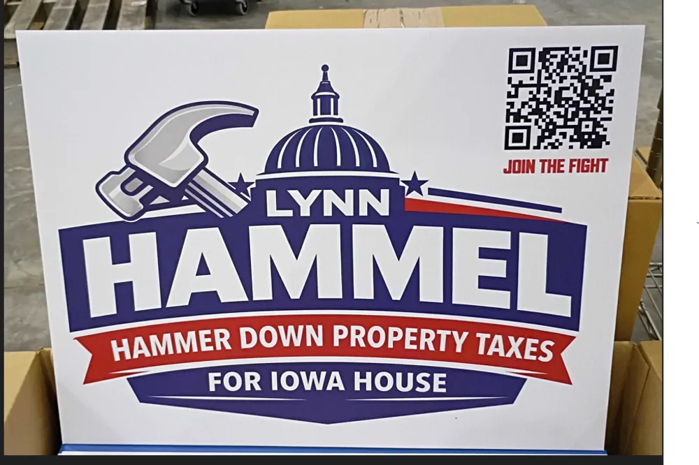 customer photos of yard sign plus