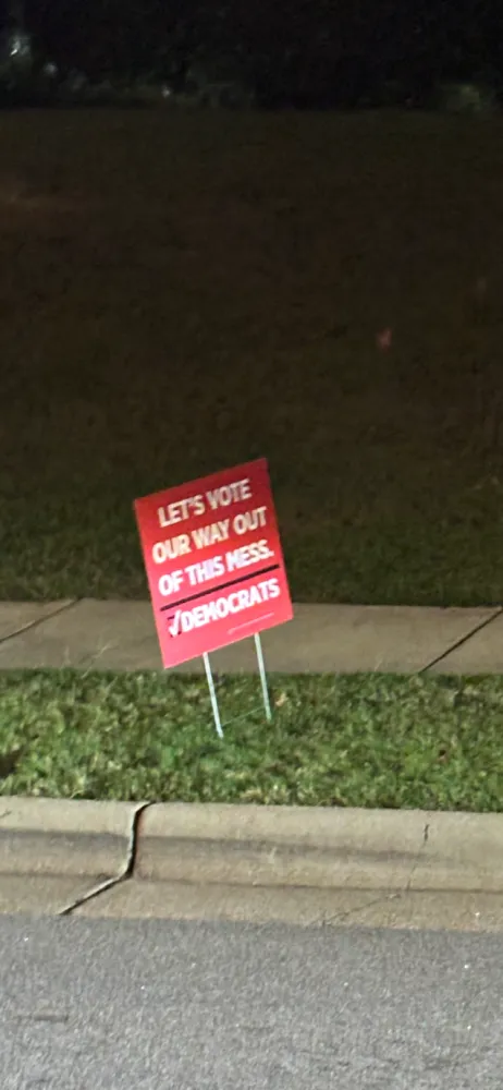 customer photos of yard sign plus