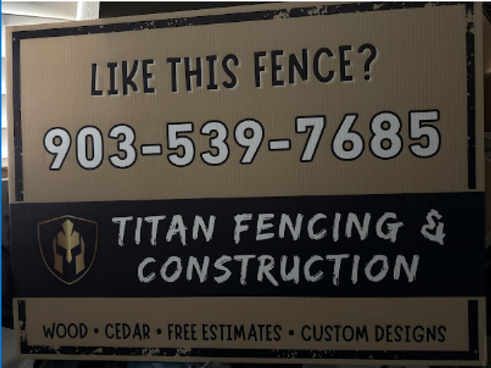 customer photos of yard sign plus