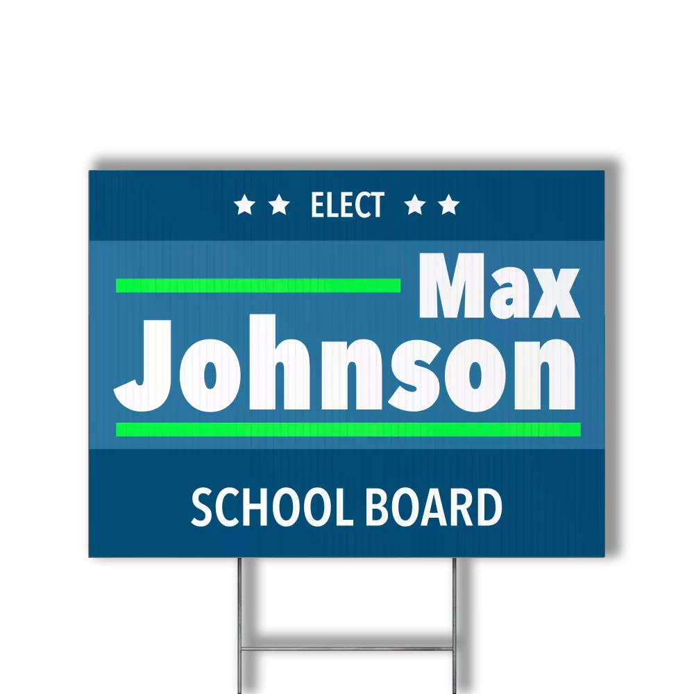 School Election Sign