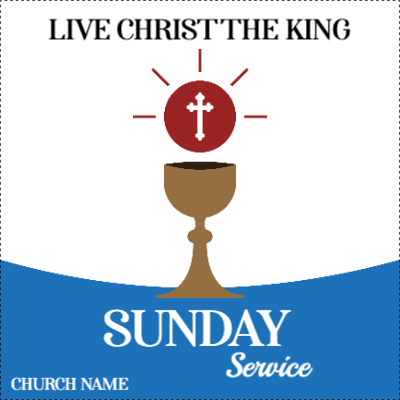 Custom Outdoor Yard Signs Multiple Sizes Live Christ The King