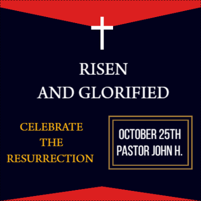 Custom Outdoor Yard Signs Multiple Sizes Risen and Glorified