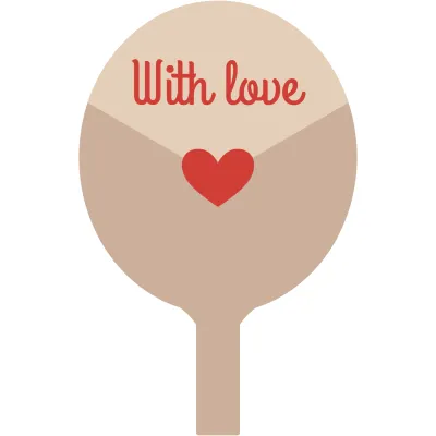 Custom Hand Fans Multiple Shapes Love