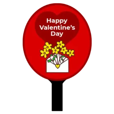 Custom Hand Fans Multiple Sizes Valentine Flowers