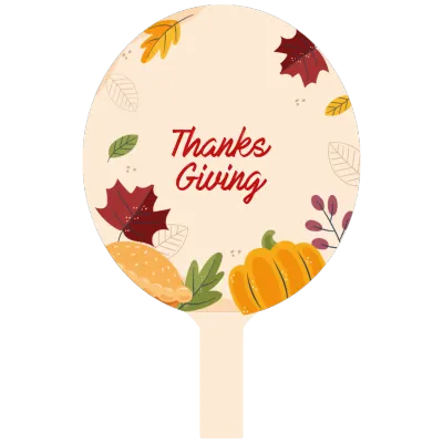 Custom Hand Fans Multiple Sizes Thanksgiving