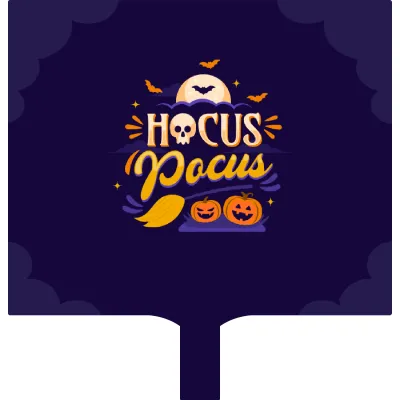 Custom Hand Fans Multiple Sizes Hocus Pocus