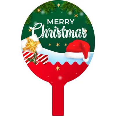Custom Hand Fans Multiple Sizes Merry Christmas