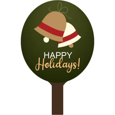 Custom Hand Fans Multiple Sizes Happy Holidays