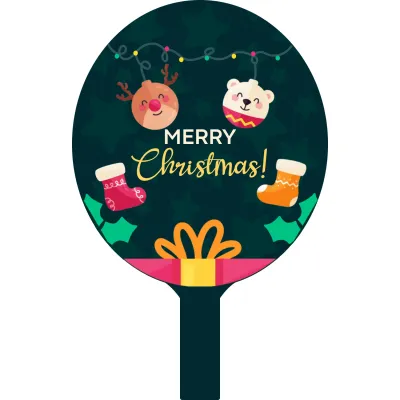 Custom Hand Fans Multiple Sizes Rudolph The Red Nose Reindeer