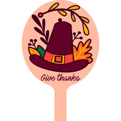 Custom Hand Fans Multiple Sizes Give Thanks