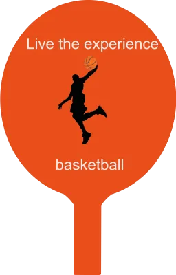 Custom Hand Fans Multiple Sizes Live the Experience Basketball