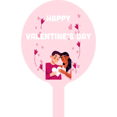 Custom Hand Fans Multiple Sizes  Valentine's Day 2