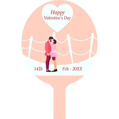 Custom Hand Fans Multiple Sizes Valentine's Day 7