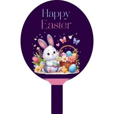 Custom Hand Fans Multiple Sizes Easter Bunny