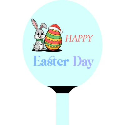 Custom Hand Fans Multiple Sizes Happy Easter