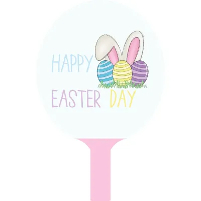 Custom Hand Fans Multiple Sizes Happy Easter Day