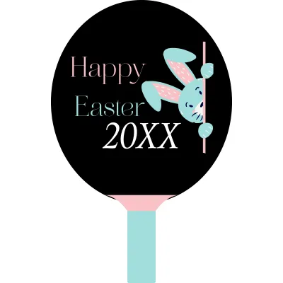 Custom Hand Fans Multiple Sizes Happy Easter 20xx