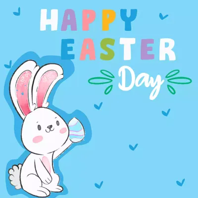 Custom Outdoor Yard Signs Multiple Sizes Easter Bunny Day