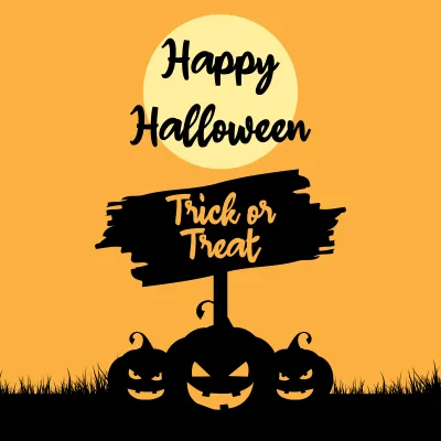Custom Outdoor Yard Signs Multiple Sizes Happy Trick