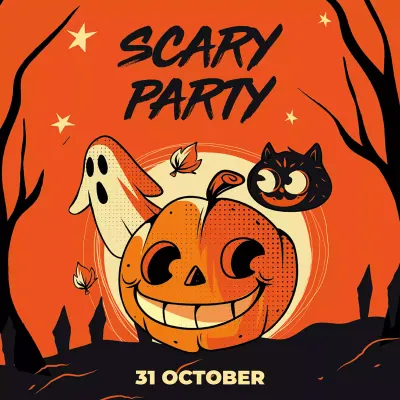 Custom Outdoor Yard Signs Multiple Sizes Scary Party