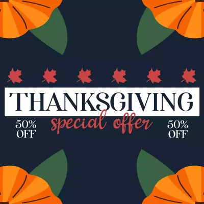 Custom Outdoor Yard Signs Multiple Sizes Thanksgiving Special Offer