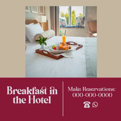 Custom Outdoor Yard Signs Multiple Sizes Breakfast In Hotel