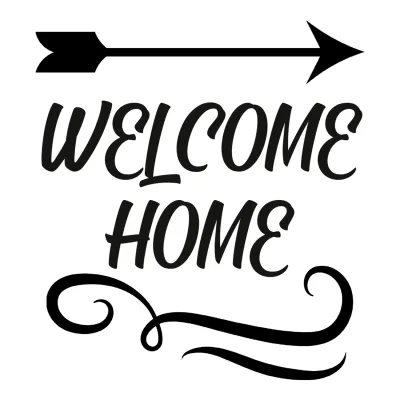 Custom Outdoor Yard Signs Multiple Sizes Welcome Home Arrow