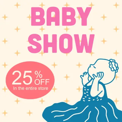 Custom Outdoor Yard Signs Multiple Sizes Baby Show
