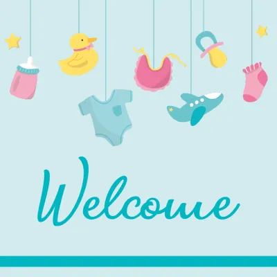 Custom Outdoor Yard Signs Multiple Sizes Welcome Baby