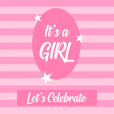 Custom Outdoor Yard Signs Multiple Sizes Girl Let's Celebrate