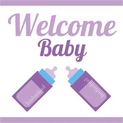 Custom Outdoor Yard Signs Multiple Sizes Welcome Baby Sign