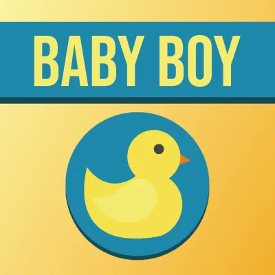 Custom Outdoor Yard Signs Multiple Sizes Baby Boy Duck