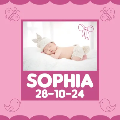 Custom Outdoor Yard Signs Multiple Sizes Pink Frame Girl