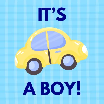 Custom Outdoor Yard Signs Multiple Sizes Boy Car