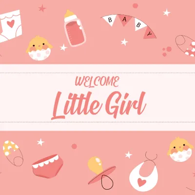 Custom Outdoor Yard Signs Multiple Sizes Welcome Little Girl