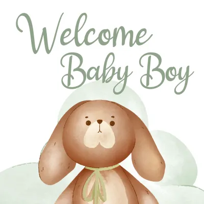 Custom Outdoor Yard Signs Multiple Sizes Welcome Baby Boy