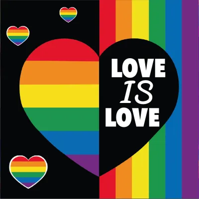 Custom Outdoor Yard Signs Multiple Sizes Pride Heart