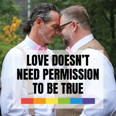 Custom Outdoor Yard Signs Multiple Sizes Love Doesn't Need Permission